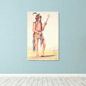 Toile Joueur de balle sioux Ah-No-Je-Nange (Insitu (Plancher de Bois))