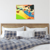 Toile Joueur de baseball glissant vers la base, Arrivée (Insitu(Chambre))