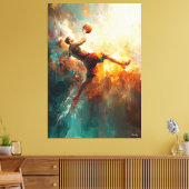 Toile Joueur de basket Abstrait - Arts sportifs puissant (Insitu(Salon))