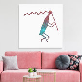 Toile Joueur de flute Petroglyph (Insitu(Salon))