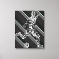 Joueur de football Langues Typographie