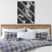 Toile Joueur de football Langues Typographie (Insitu(Chambre))