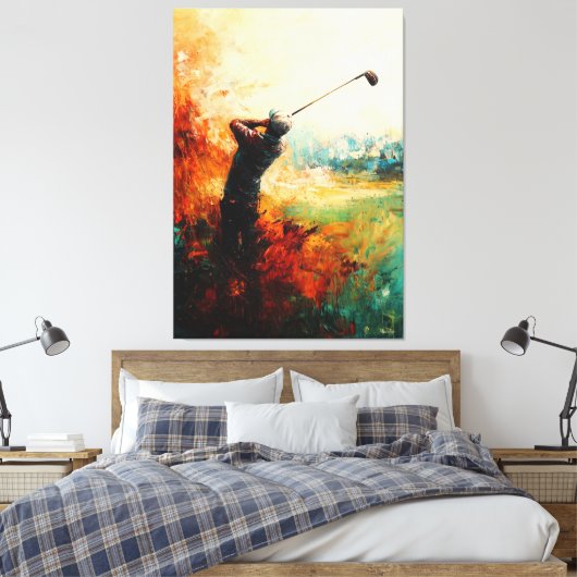 Toile Joueur de golf Abstrait (Insitu(Chambre))