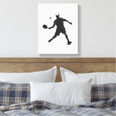 Toile Joueur de Pickleball Silhouette Sport Design (Insitu(Chambre))
