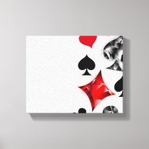 Toile Joueur de poker Joueur de cartes de jouer costumes