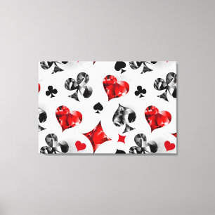 Toile Joueur de poker Joueur de cartes de jouer costumes