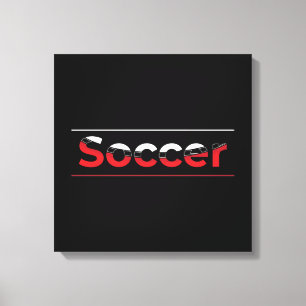 Toile Joueur de soccer - Arc géométrique minimaliste Art