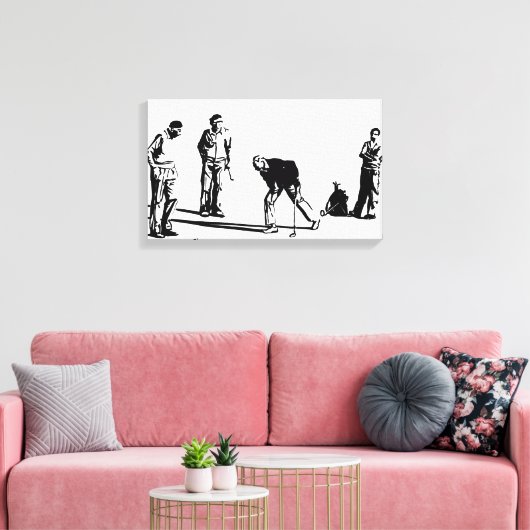 Toile Joueurs de golf (Insitu(Salon))