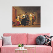 Toile Joueurs de jacquet (Insitu(Salon))