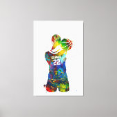 Toile Joueuse de basket-ball féminine (Recto)