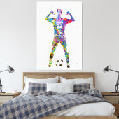 Toile Joueuse de football (Insitu(Chambre))