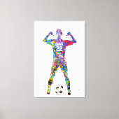 Toile Joueuse de football (Recto)