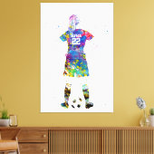 Toile Joueuse de football (Insitu(Salon))