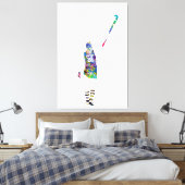 Toile Joueuse de hockey sur gazon (Insitu(Chambre))