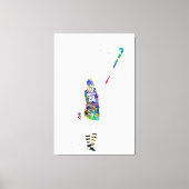 Toile Joueuse de hockey sur gazon (Recto)