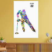 Toile Joueuse de ringette (Insitu(Salon))