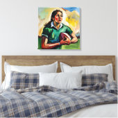 Toile Joueuse de rugby Wrappé (Insitu(Chambre))