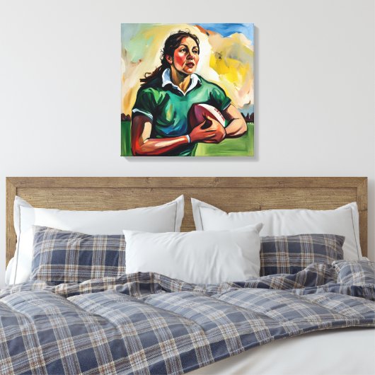 Toile Joueuse de rugby Wrappé (Insitu(Chambre))