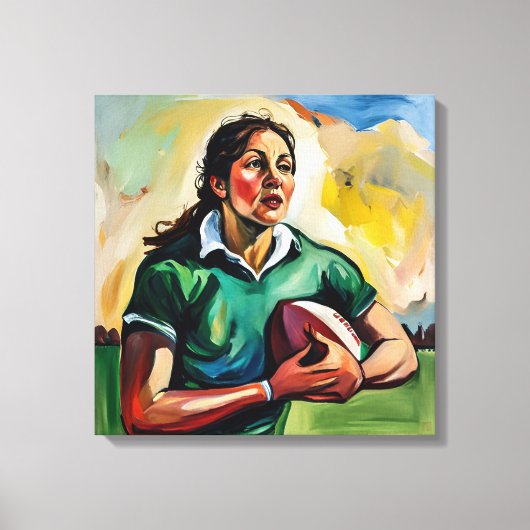 Toile Joueuse de rugby Wrappé (Recto)