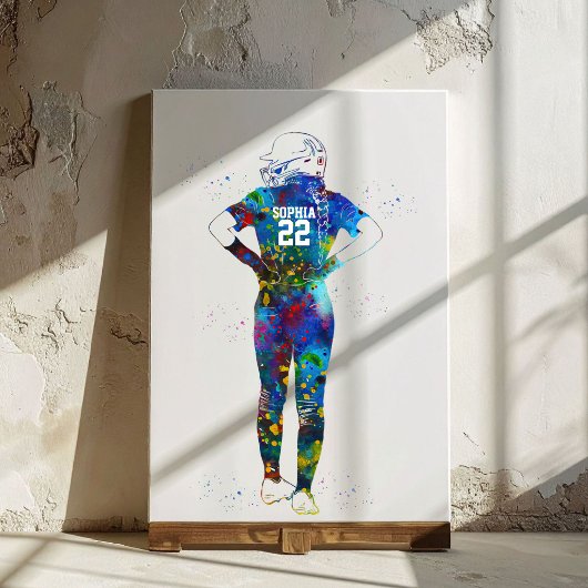Toile Joueuse de softball féminine