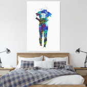Toile Joueuse de softball féminine (Insitu(Chambre))