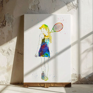 Toile Joueuse de tennis