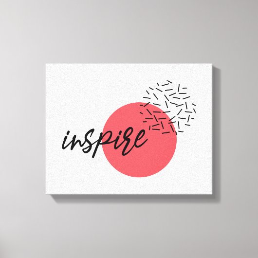 Toile Joueuse, mignonne, moderne, design simple d'Inspir (Recto)