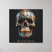 Toile Jour 3D du crâne mort, personnalisé (Recto)