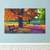 Toile Jour D'Automne Dans Le Parc Wall Art (Insitu (Plancher de Bois))