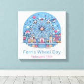 Toile Jour de la grande roue le 14 février (Insitu (Plancher de Bois))