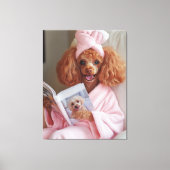 Toile Jour de lecture de canicules choyés (Recto)