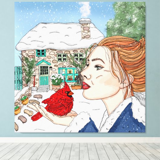 Toile Jour d'hiver (Insitu (Plancher de Bois))