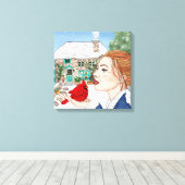 Toile Jour d'hiver tiré à la main, chalet anglais (Insitu (Plancher de Bois))