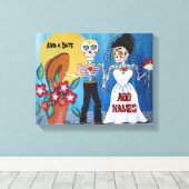 Toile Jour du couple Mariage mort (Insitu (Plancher de Bois))