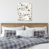 Toile Journal vintage (Insitu(Chambre))