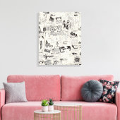 Toile Journal vintage (Insitu(Salon))