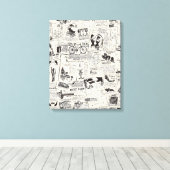 Toile Journal vintage (Insitu (Plancher de Bois))
