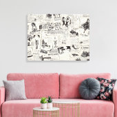Toile Journal vintage (Insitu(Salon))