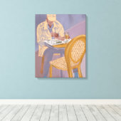 Toile Journaux et boissons (Insitu (Plancher de Bois))