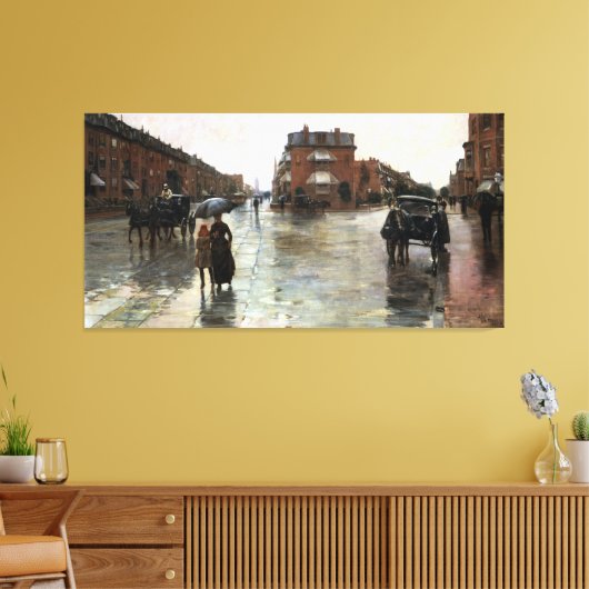 Toile Journée Childe Hassam Rainy, Boston (Insitu(Salon))