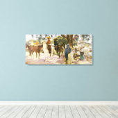Toile Journée de marché à San Gabriel, Mexique (Insitu (Plancher de Bois))