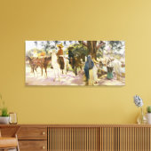 Toile Journée de marché à San Gabriel, Mexique (Insitu(Salon))