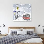 Toile Journée enneigée à Toronto (Insitu(Chambre))