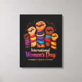Toile Journée internationale des femmes 8 mars (Recto)