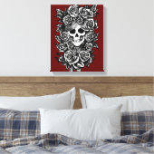 Toile Journée Rose Du Crâne Féminin De L'Art Morte (Insitu(Chambre))
