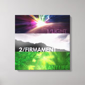 Toile Jours de création 1-3 Canvas Imprimer 18" x 18" (Recto)