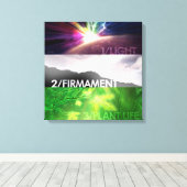 Toile Jours de création 1-3 Canvas Imprimer 18" x 18" (Insitu (Plancher de Bois))