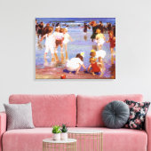 Toile Jours heureux à la plage (par E.H. Potthast) (Insitu(Salon))