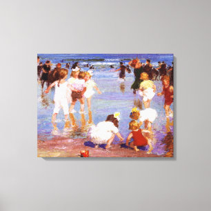 Toile Jours heureux à la plage (par E.H. Potthast)