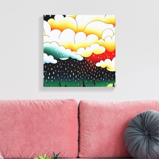 Toile Jours pluvieux (Insitu(Salon))